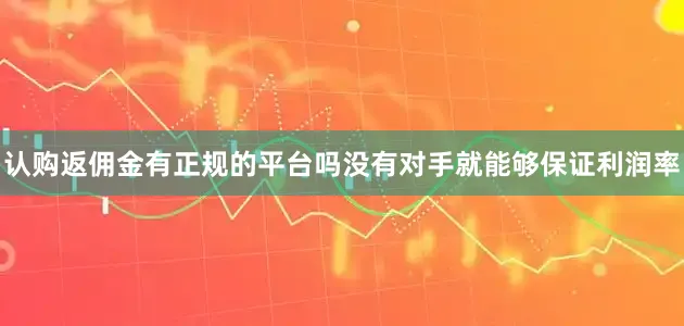 认购返佣金有正规的平台吗没有对手就能够保证利润率